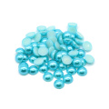 De alta Qualidade Cúpula Plano de volta Meia Pérola Beads para Acessórios de Vestuário de cor Aquamarine, Z19-Aquamarine